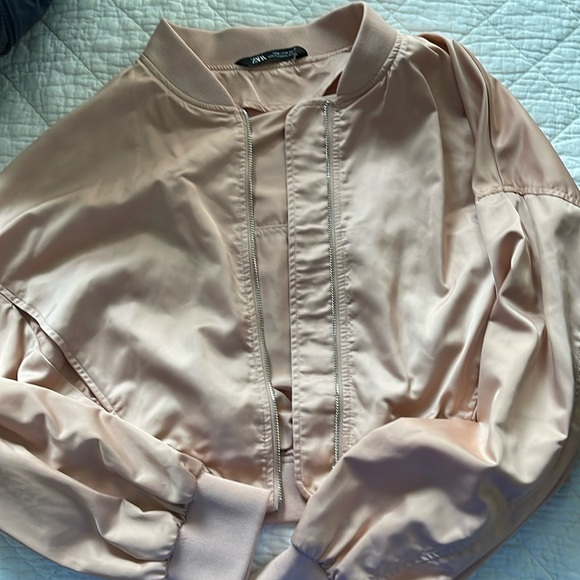 Zara Jackets & Blazers - Zara Excellent condition never worn pink Zara bomber
